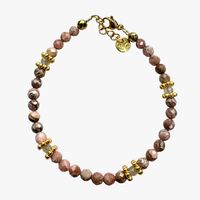 Ginandger - Bracelet rhodochrosite - Taille Unique - Rose