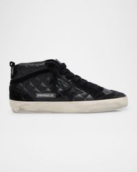 Midstar Classic Matellasse Nappa Leather Mid-Top Sneakers