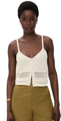 Z Supply Tay Crochet Top Sea Salt XL