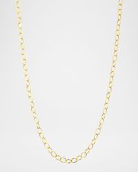 18k Yellow Gold Medium Link Chain Necklace, 30"L