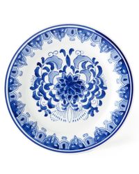 Set of 12 Assorted Blue & White Dessert Plates