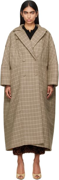 Dries Van Noten Manteau long beige