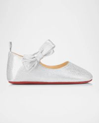 Girl's Lou Babe Shimmer Bow Ballerina Shoes, Baby