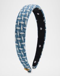 Charlotte Lattice Denim Headband