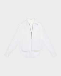 Monili Poplin Collared Shirt