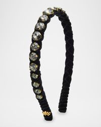 Graduated Crystal Velvet Headband