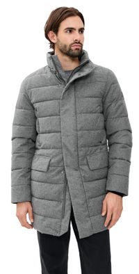 Save The Duck Gordon Wool Coat Mid Grey Melange S