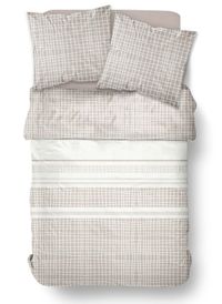 Today Linge De Maison - Parure de lit en coton - Taille 260x240 cm - Beige