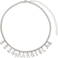 MM6 Maison Margiela Silver Charm Letters Necklace