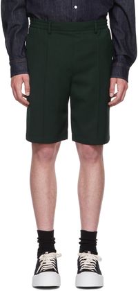AMI Paris Short vert en laine