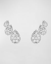 Serpent Boheme 18K White Gold Diamond Stud Earrings