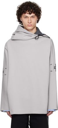 Prototypes Gray Waffle Twisted Hoodie
