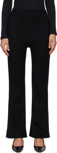 LESET Black Rio High Waist Flare Trousers