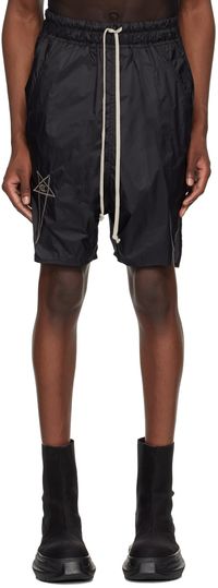 Rick Owens Short Beveled Pods noir édition Champion