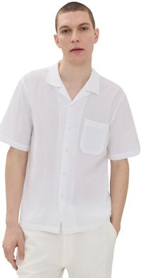 Universal Works Seersucker Road Shirt White M
