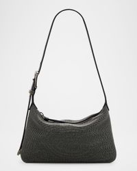 Allover Monili Leather Shoulder Bag