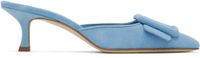 Manolo Blahnik Mules Maysale bleues