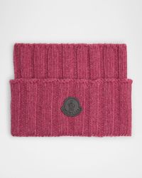 Men's Ribbed Logo Turtleneck Scarf