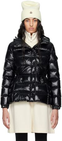 Moncler Black Barante Short Down Jacket