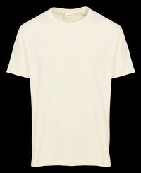 Gant - Tee-shirt col rond en coton - Taille XL - Blanc