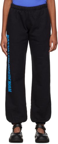 Heron Preston Black Real Estate Lounge Pants