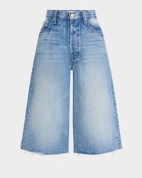 The Whole Lot Fray Denim Culottes