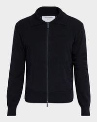 Men's Double-Face Knit Full-Zip Sweater