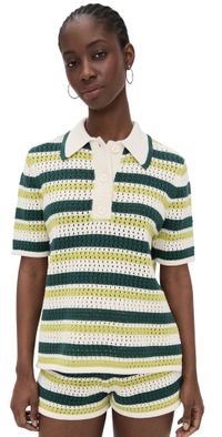 ALIGNE Dax Crochet Knitted Top Multi S