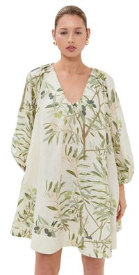 Bernadette Georgette Short Dress OLIVE TREE - BUTTER 38