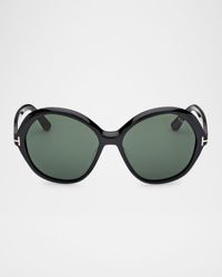 Annabelle-02 Acetate Butterfly Sunglasses