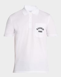 Men's Cotton Pique Polo Shirt with Logo Pocket