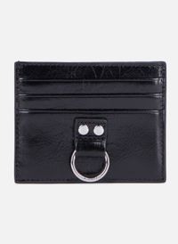 The Kooples - Porte cartes amélia en cuir - Taille Unique - Noir