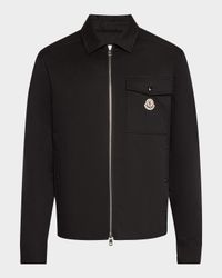 Men's Full-Zip Twill Overshirt