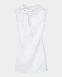 Floral Slim-Fit Mini Dress