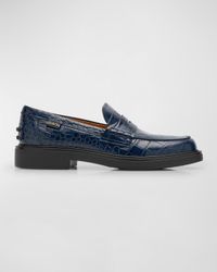 Gomma Croco Classic Penny Loafers