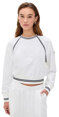 FRAME The Tennis Sweatshirt White S