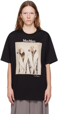 Max Mara Black Tacco T-Shirt