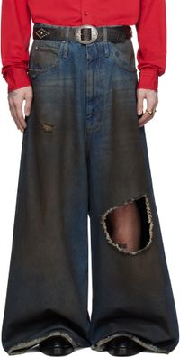 LU'U DAN Blue Dumpster Denim Jeans
