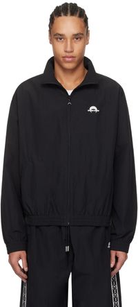 Marine Serre Black Recycled Nylon Track Jacket