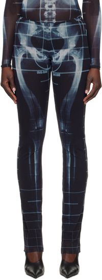 Jean Paul Gaultier Black & Blue 'The Squeletor' Lounge Pants
