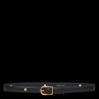 Gerard Darel - Ceinture fine à boucle en cuir - Taille 3 - Noir
