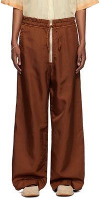 Dries Van Noten Brown Overdyed Trousers