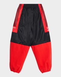 x Willy Chavarria Men's Fleece Zip-Off Track Pants