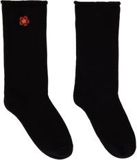 Kenzo Black Kenzo Paris 'Boke Flower' Socks