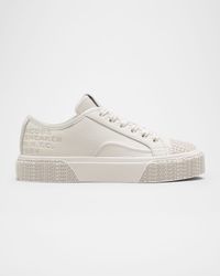 Leather Low-Top Logo Sneakers