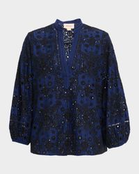 Rylie Broderie Anglaise Peasant Top