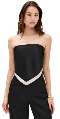 Seven Wonders Tina Scarf Top Black/Sand S