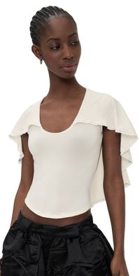 The Line by K Piers Cape Top Vanilla S