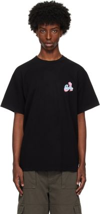 Awake NY Black Crown 'A' T-shirt