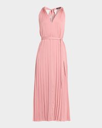 Susan Sleeveless Pleated Midi Dress